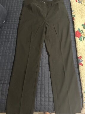 Hilary Radley Black Straight-Leg Women's Dress Pants